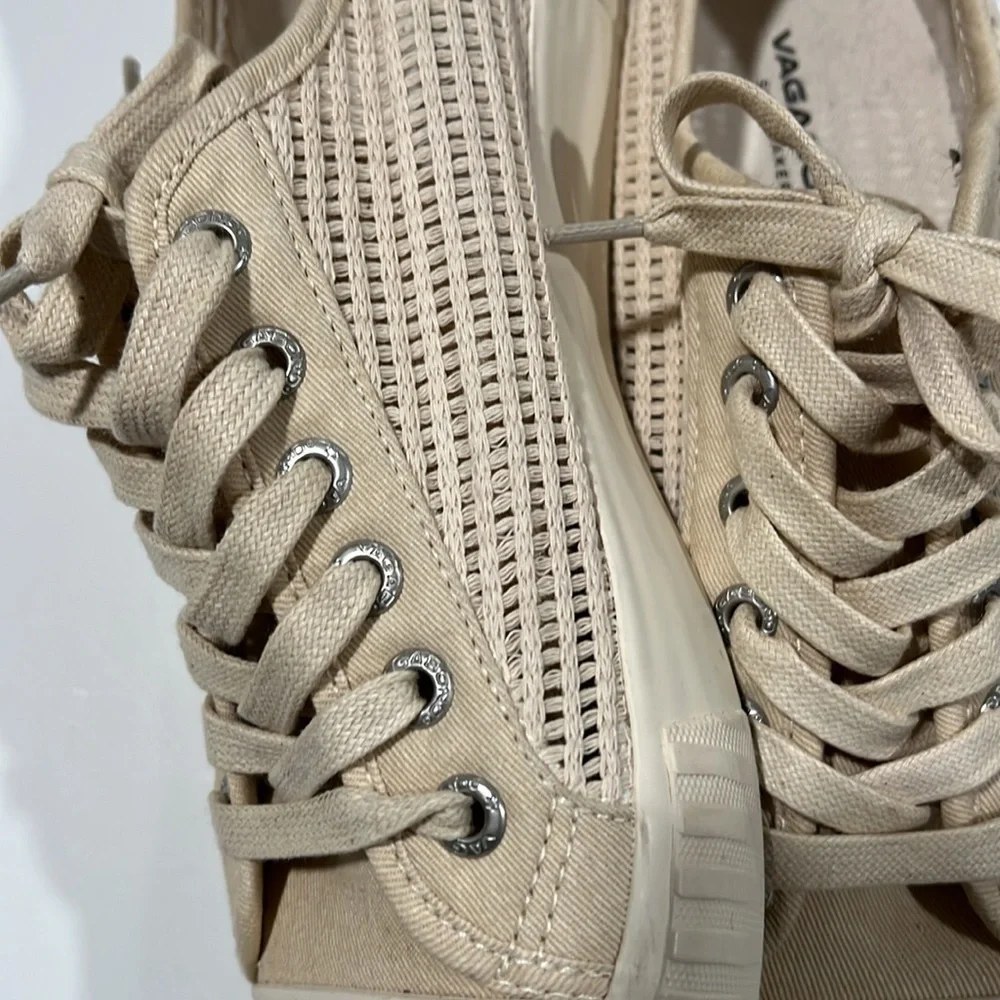 Vagabond Shoemaker - 7/38, beige, khaki woven canvas shoes‎